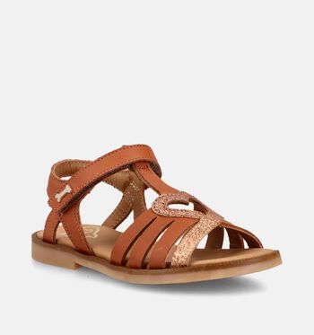 STONES and BONES Sandalen Cognac
