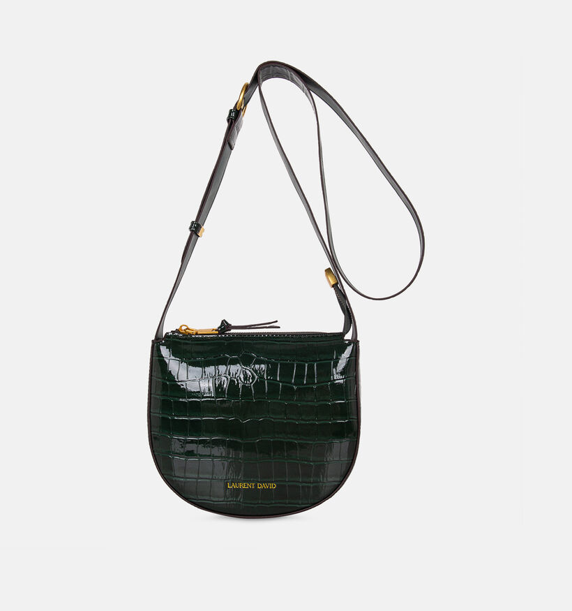 Laurent David Donkergroene Crossbodytas voor dames (381497)