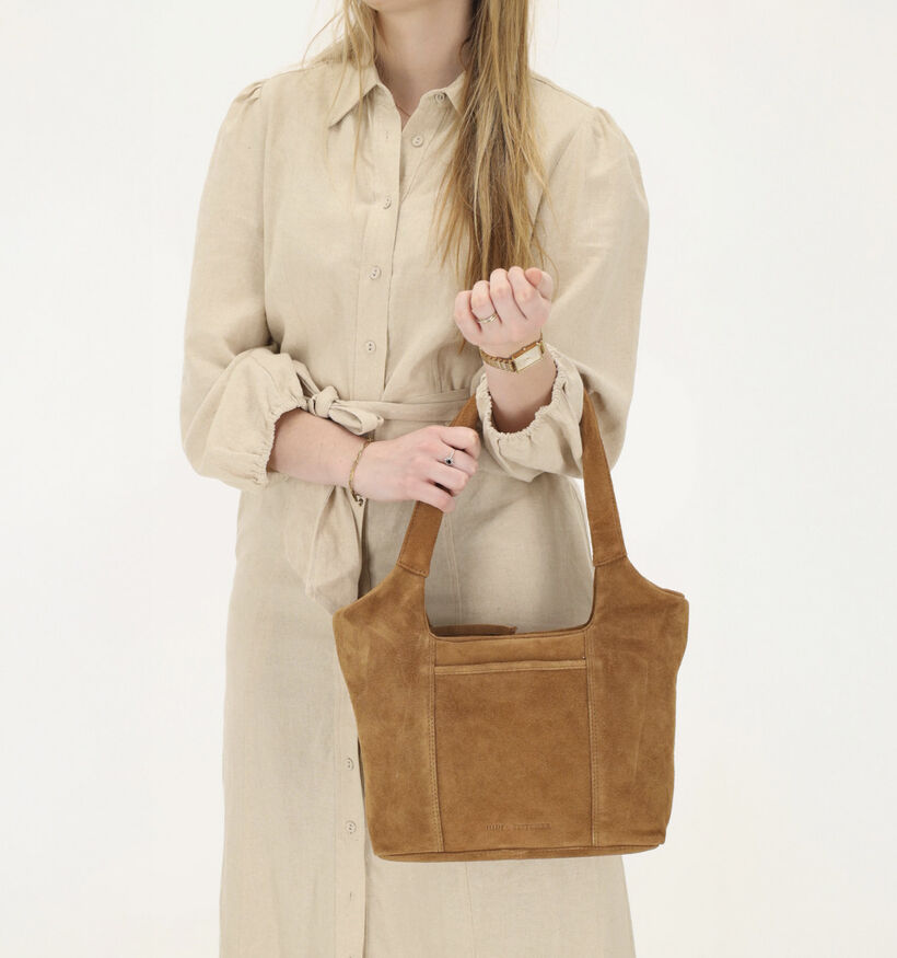 Hide & Stitches Lichtbruine Shoppertas voor dames (374219)