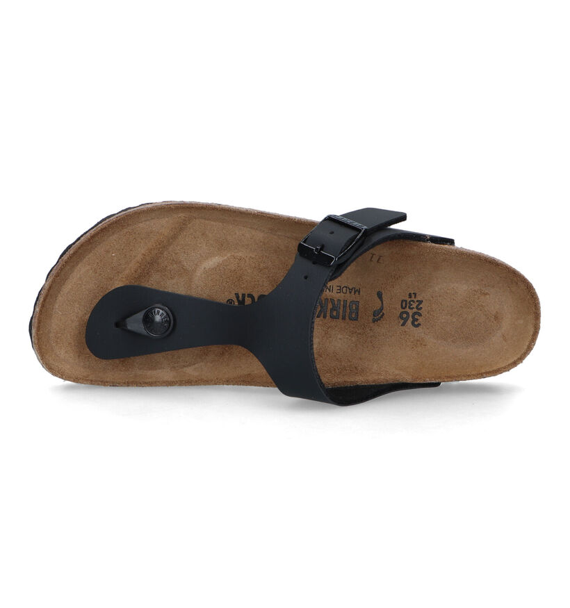 Birkenstock Gizeh Tongs en Noir pour garçons (338075)