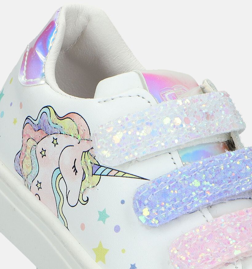 Little David Alva 2 Witte sneakers met unicorn voor meisjes (339769) - geschikt voor steunzolen