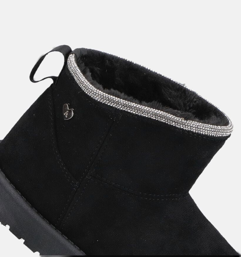 Asso Bottes courtes en Noir pour filles (379041) - pour semelles orthop&eacute;diques