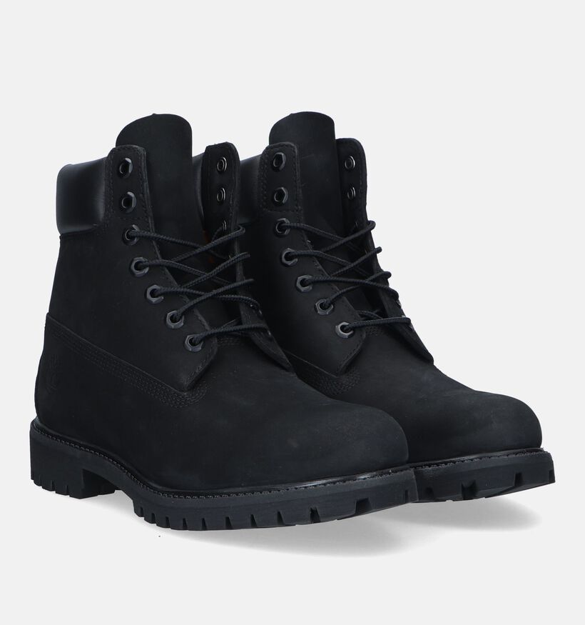 Timberland 6 inch Premium Bottines en Noir pour hommes (328674) - pour semelles orthopédiques