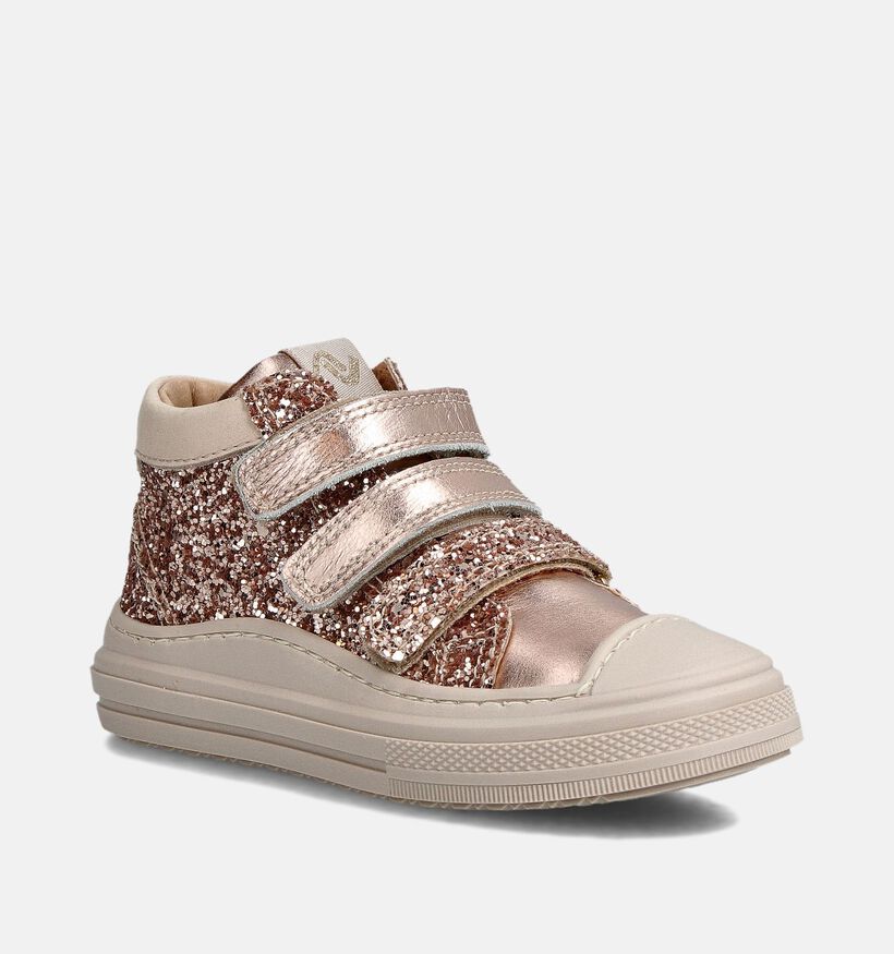 Lunella Rose Gold Hoge Sneakers voor meisjes (364584) - geschikt voor steunzolen