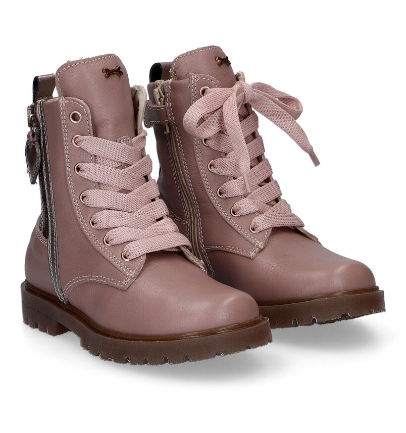 STONES and BONES Nasir Beige Bottines in leer (313928)