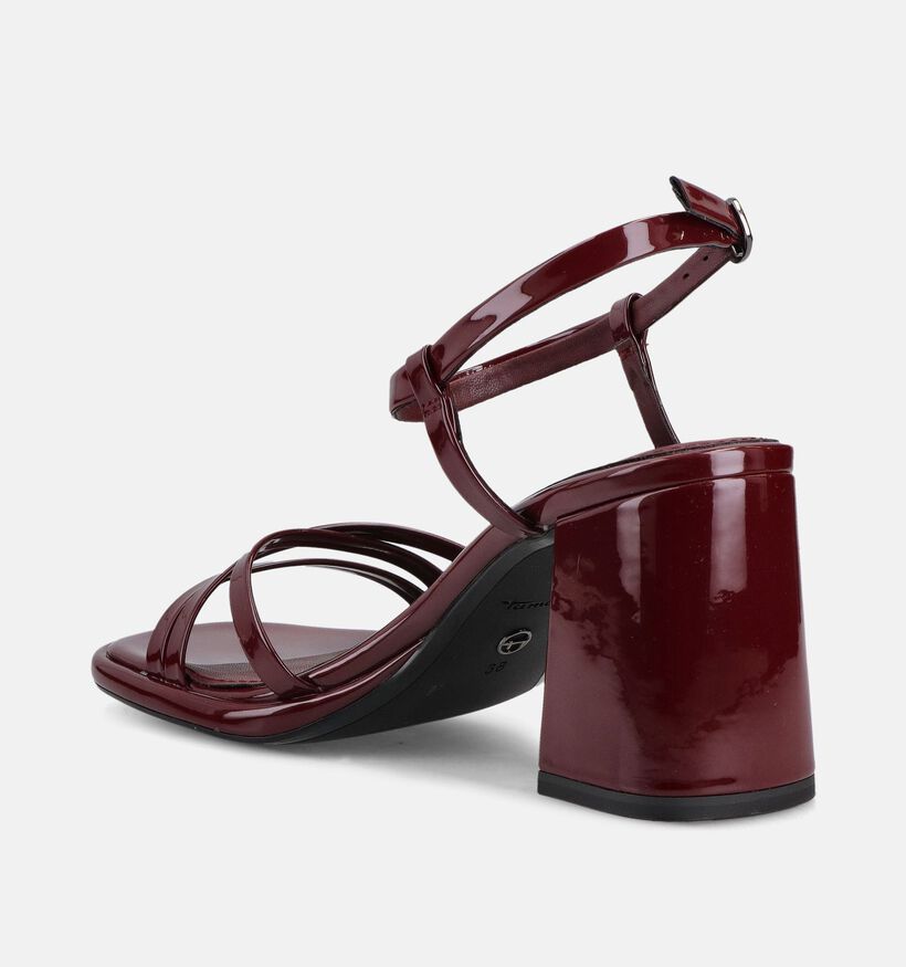 Tamaris Sandales &agrave; talons en Bordeaux pour femmes (371757)