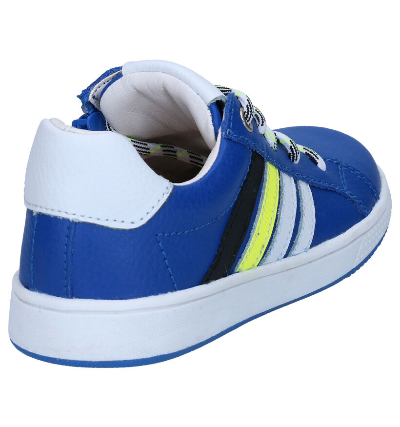 Milo & Mila Blauwe Rits-veterschoenen voor jongens (289360) - geschikt voor steunzolen