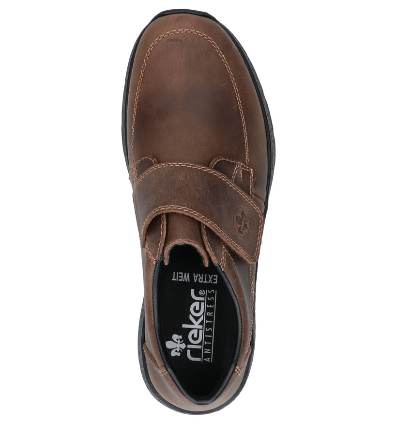 Rieker Chaussures slip-on en Brun clair en cuir (260551)