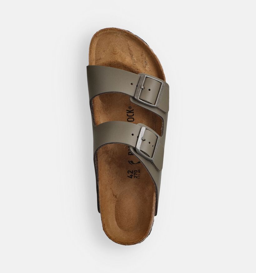 Birkenstock Arizona Nu-pieds en Vert kaki pour hommes (368539)
