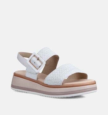Gabor Comfort Sandalen Wit/Cognac