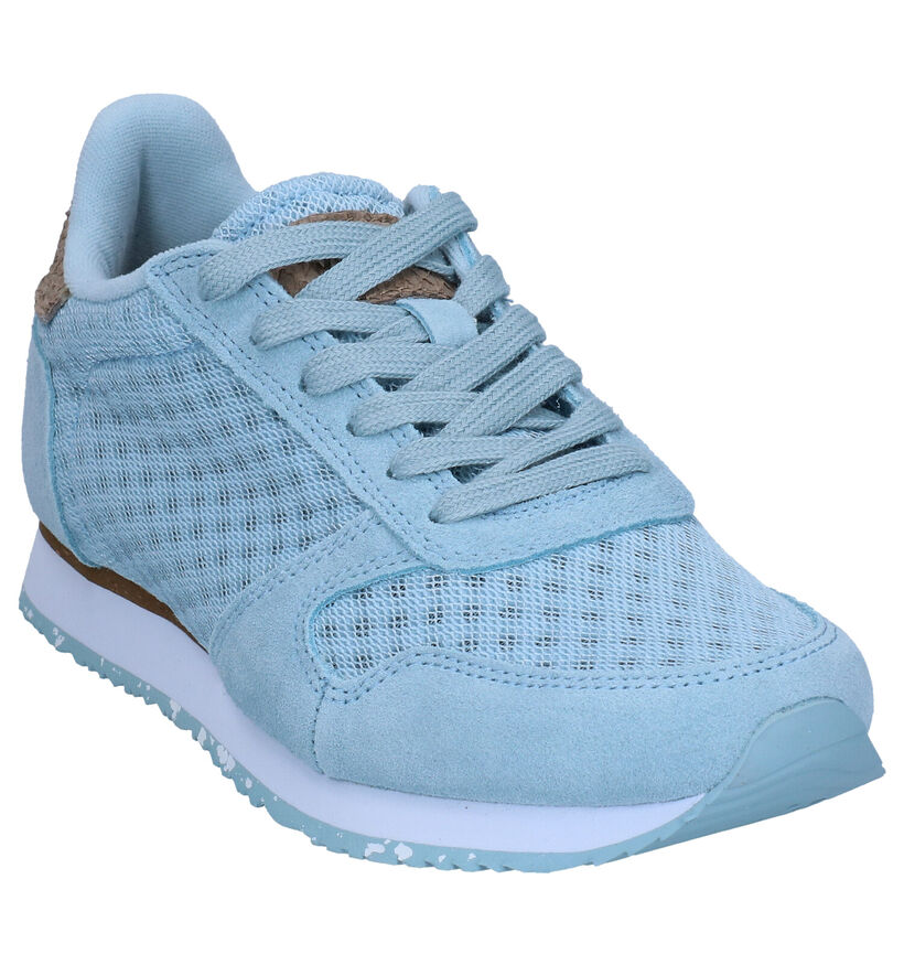 Woden Ydun Gele Sneakers in daim (286980)