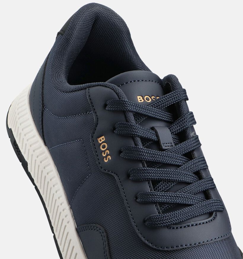 BOSS Titanium Donkerblauwe Sneakers voor heren (359095) - geschikt voor steunzolen