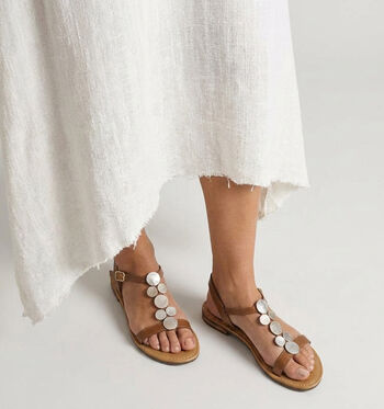 Geox Respira Sandalen Cognac