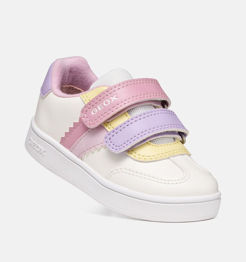 Geox Eclyper Ecru/Multi Babysneakers voor meisjes (377730) - geschikt voor steunzolen