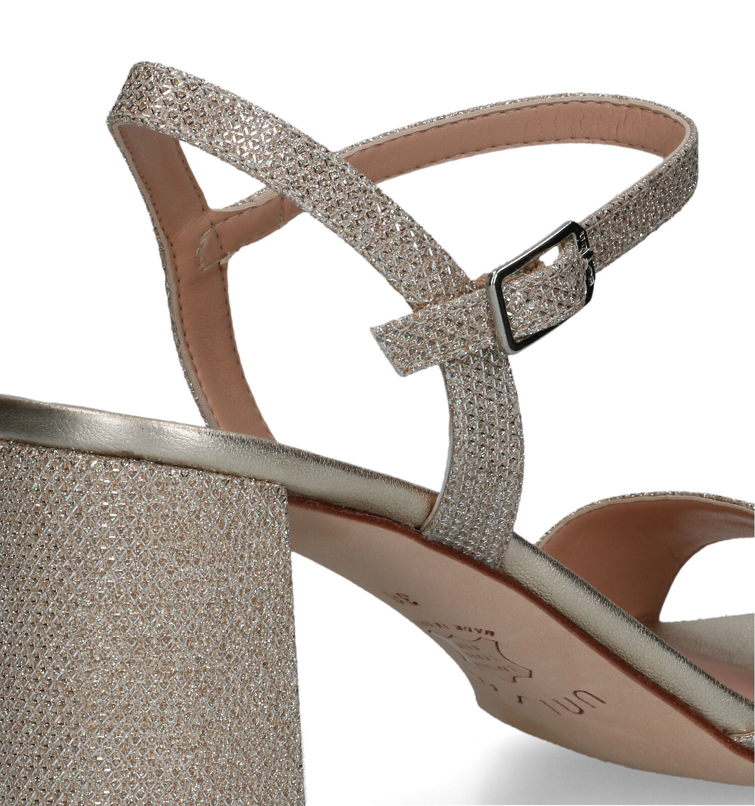 Unisa gouden sales sandalen