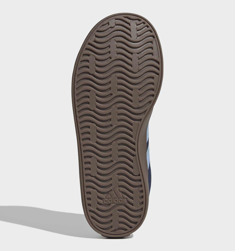 adidas VL Court 3.0 Baskets en Bleu fonc&eacute; pour gar&ccedil;ons (375389)
