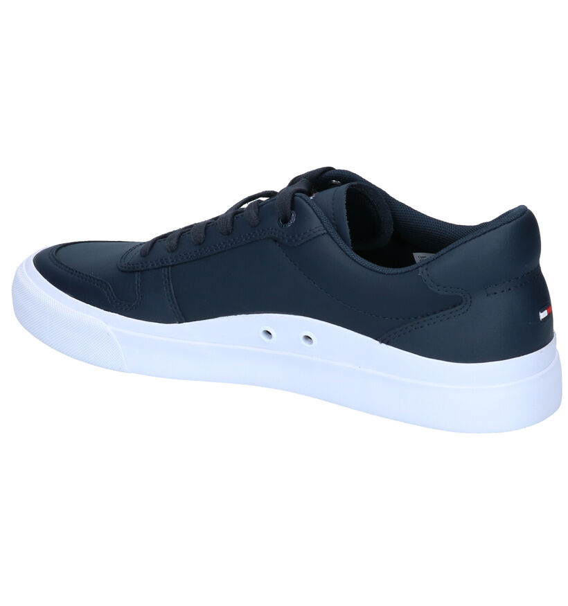 Tommy Hilfiger Core Baskets en Bleu en cuir (293054)