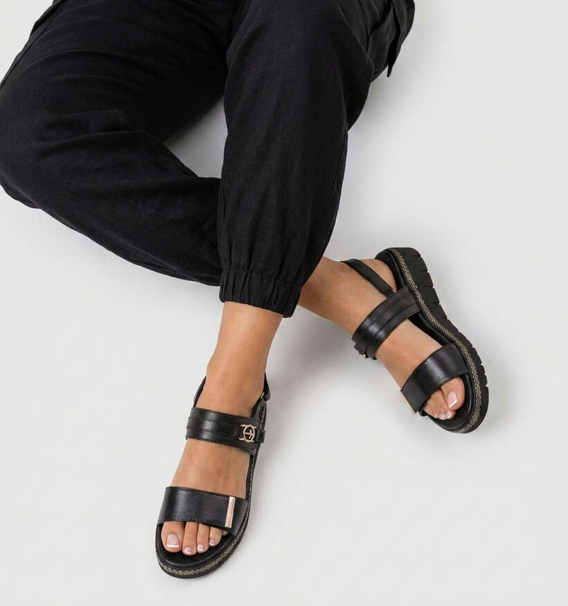 Tamaris Zwarte Sandalen voor Steunzolen voor dames (371691) - geschikt voor steunzolen