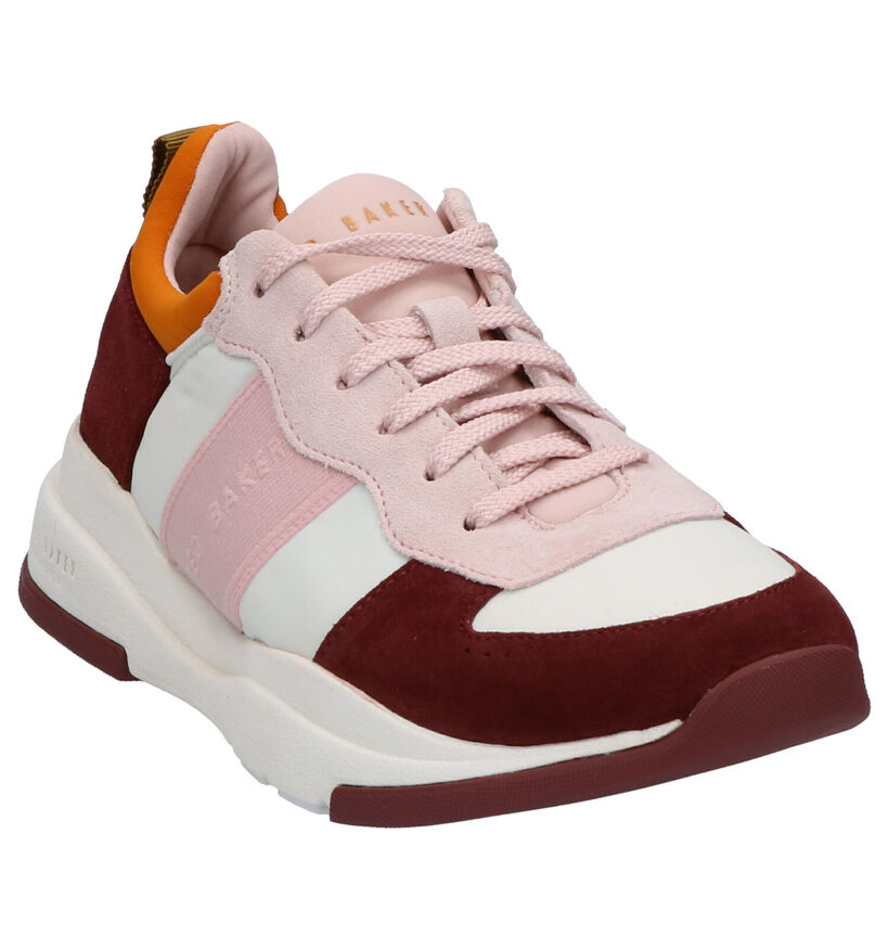 Ted Baker Weverdi Roze Sneakers in daim (280572)