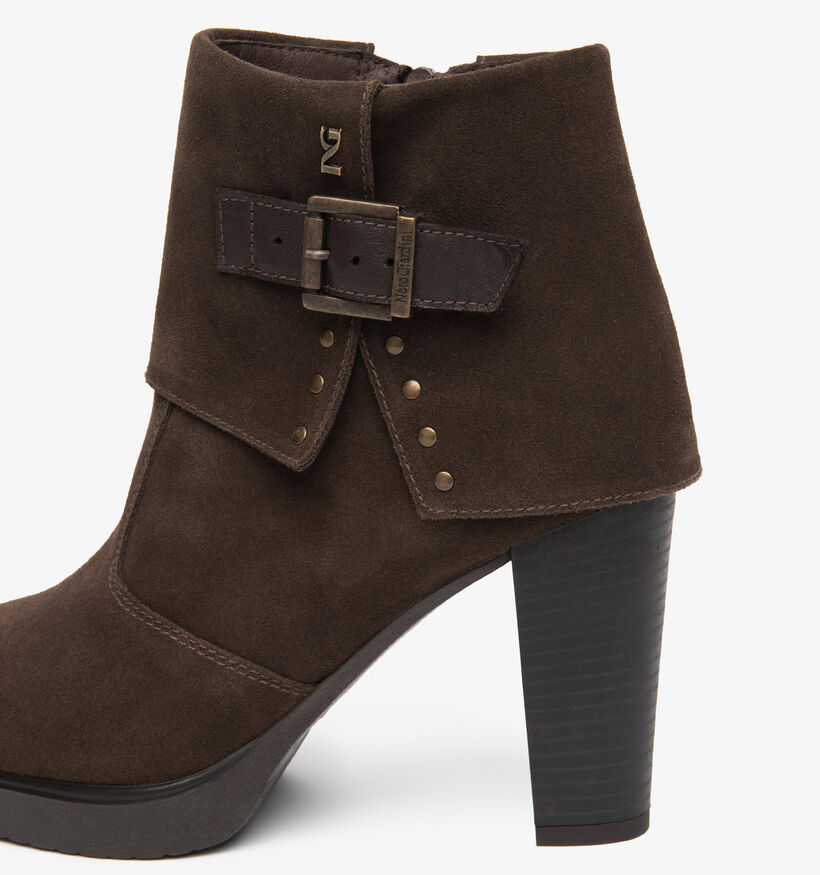NeroGiardini Bottines en Brun fonc&eacute; pour femmes (377856)