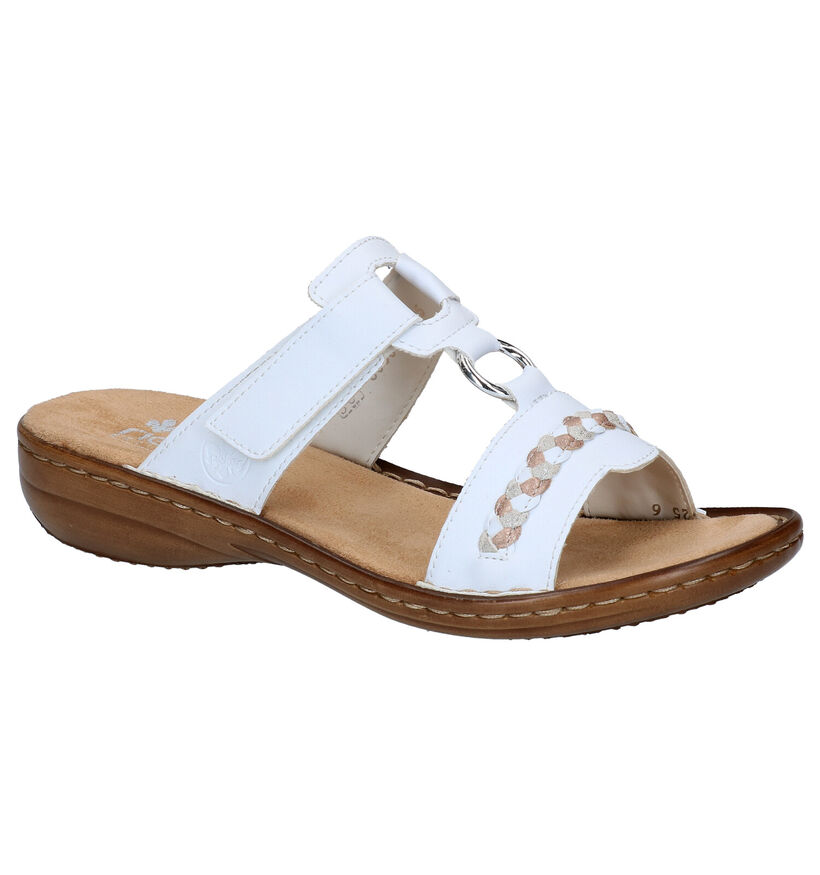 Rieker Witte Slippers voor dames (339074)