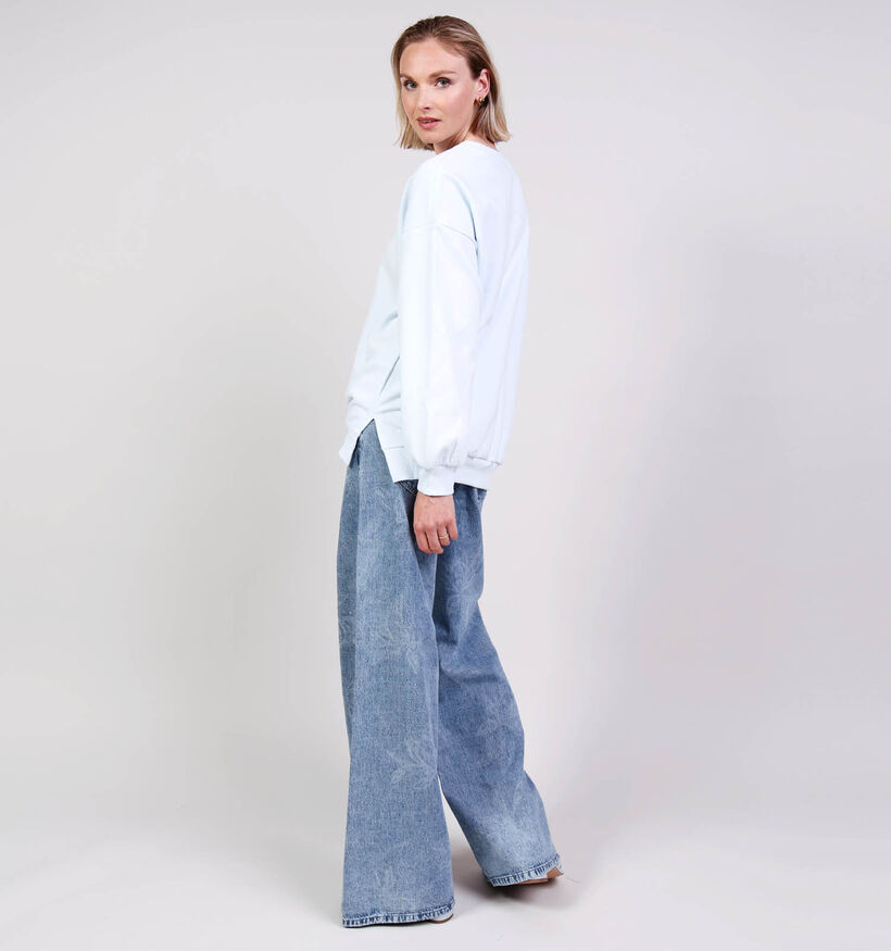 Vero Moda Cecilie Slit Lichtblauwe Sweater voor dames (380523)