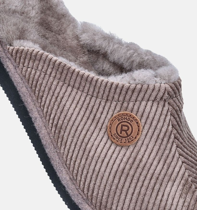 Rohde Taupe Pantoffels voor heren (360820)