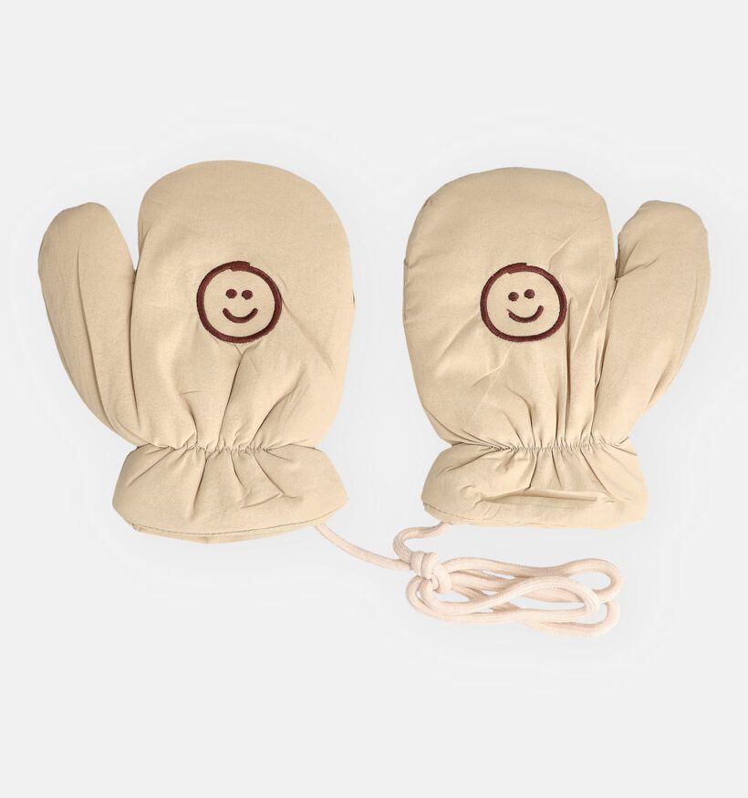 Little David Smiley Beige Wanten met Koord voor jongens, meisjes (382970)
