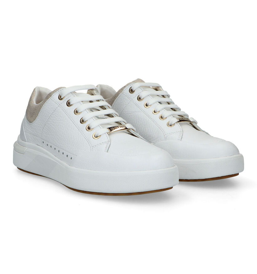 Geox Dalyla Witte Sneakers voor dames (320100) - geschikt voor steunzolen