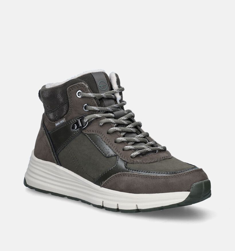 Tamaris Baskets montantes en Vert pour femmes (344702) - pour semelles orthop&eacute;diques