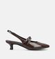 Marco Tozzi Donkerbuine Kitten Heels voor dames (376576)