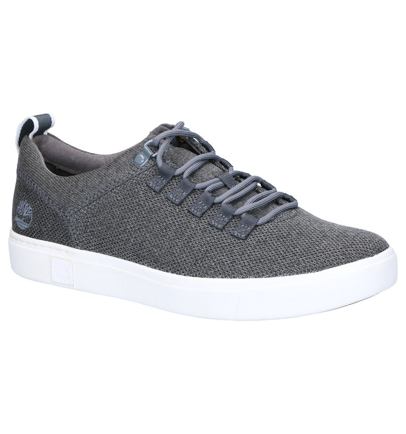 Timberland Flexiknit Lichtgrijze Sneakers in stof (267562)