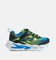 Skechers Flex Glow Ultra Baskets en Noir/Bleu pour garçons (366293)