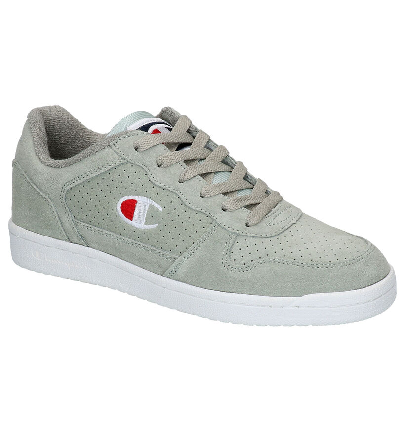 Champion Chicago Roze Lage Sneakers in daim (265547)