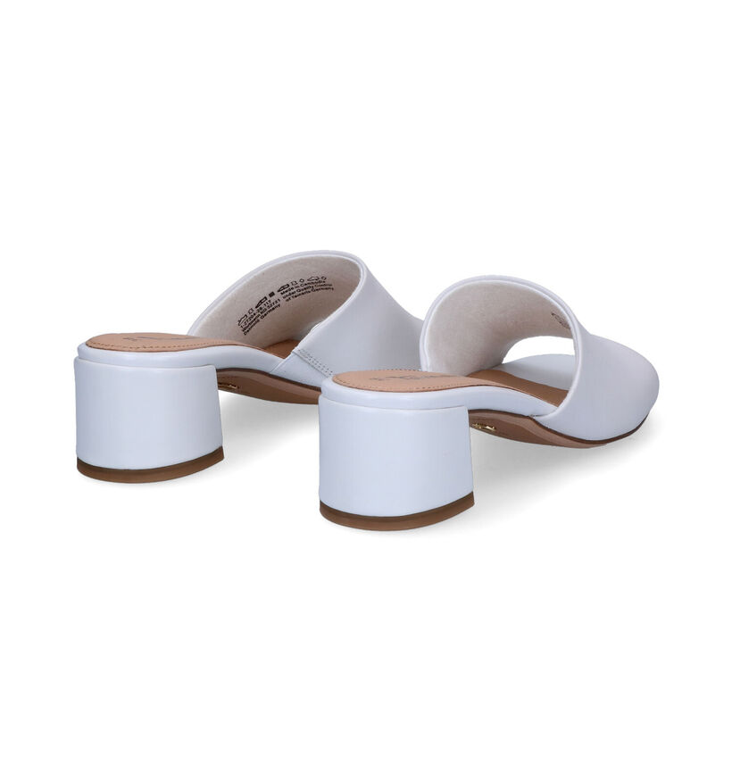 Tamaris Touch it Witte Muiltjes in leer (307561)