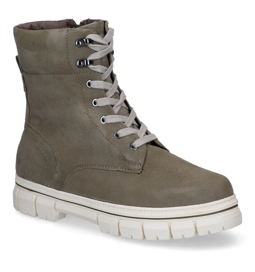Tamaris Comfort Taupe Boots in nubuck (317970)
