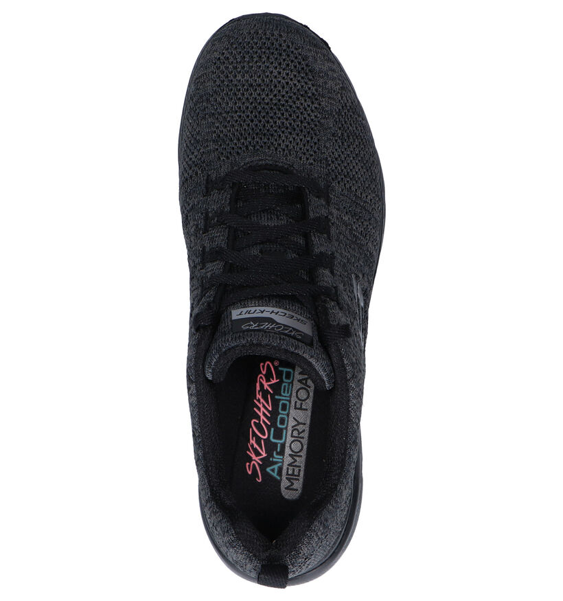 Skechers Flex Appeal Baskets en Noir en textile (293949)
