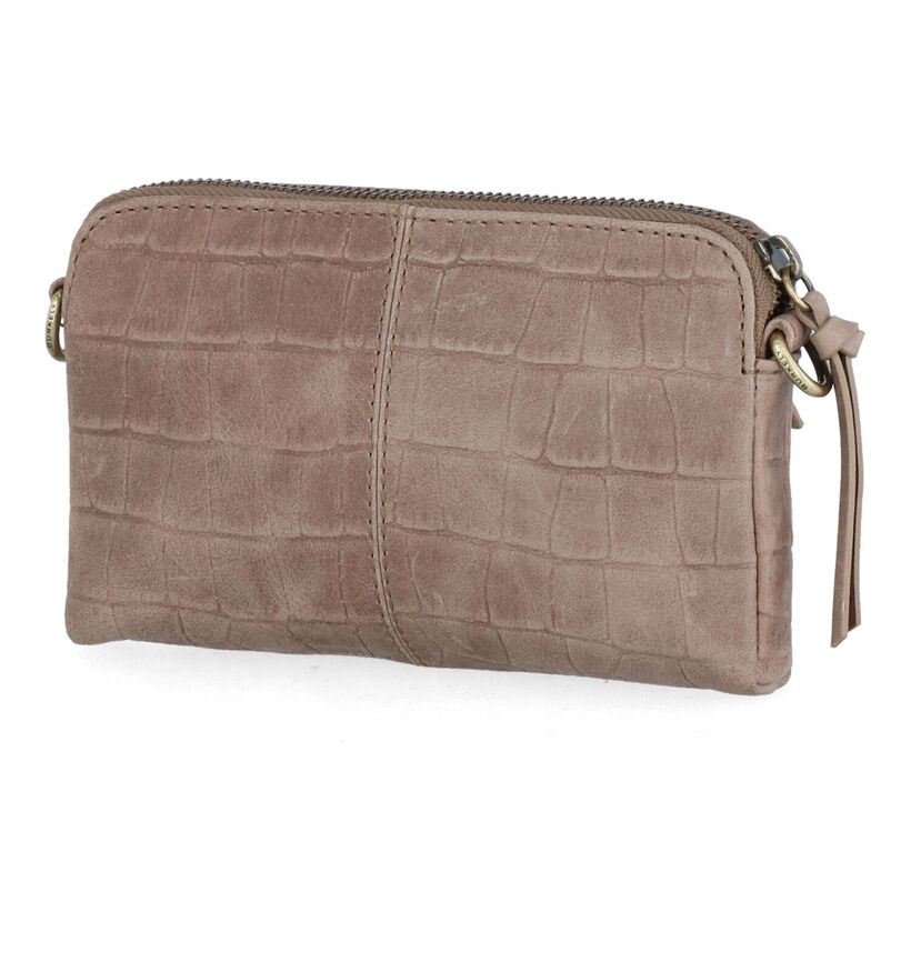 Burkely Croco Cassy Taupe Crossbody Tas in leer (298852)