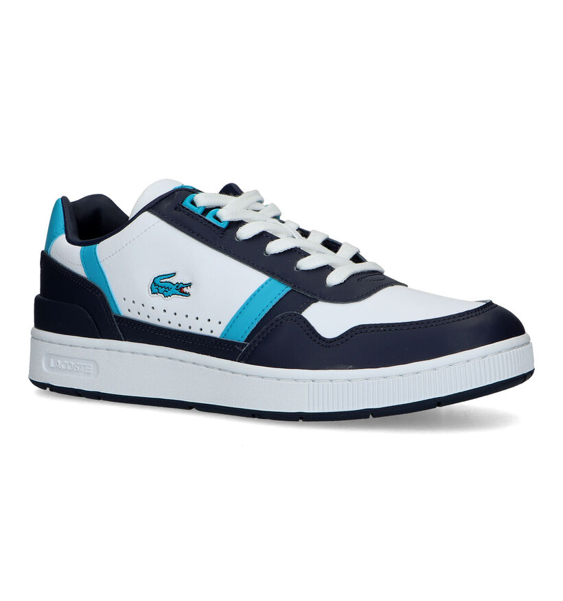 Lacoste T-Clip Baskets en Bleu pour hommes (322384) - pour semelles orthopédiques