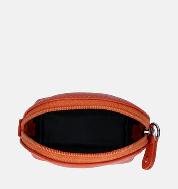 Crinkles Portemonnees Oranje/Bruin/Groen