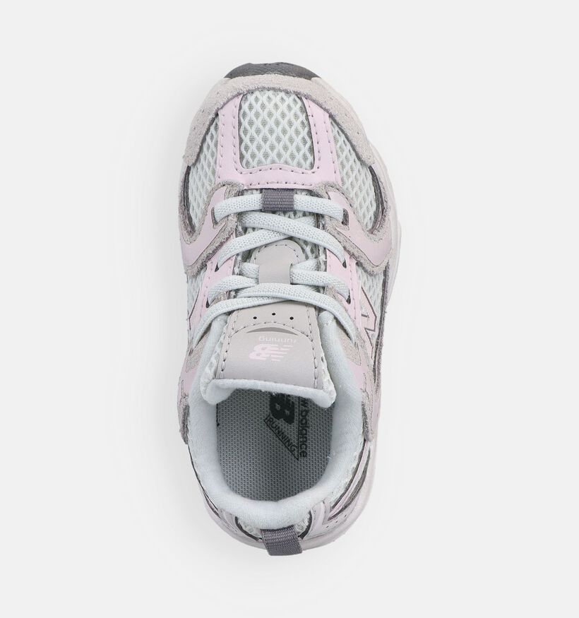 New Balance Baskets basses en Rose pour filles (366201) - pour semelles orthop&eacute;diques