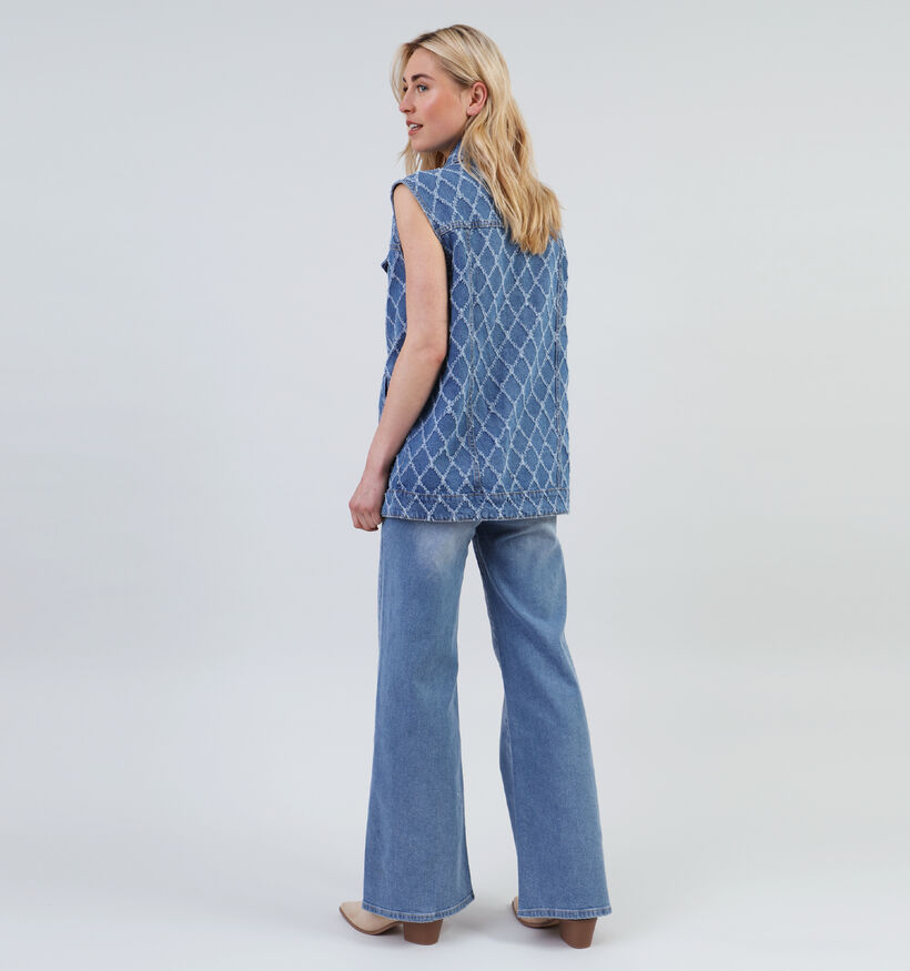 Vila Clay Veste en jeans en Bleu pour femmes (342150)