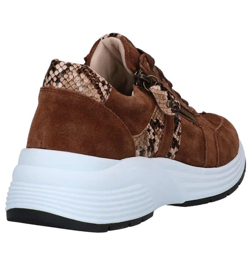 Remonte Bruine Sneakers in daim (277635)