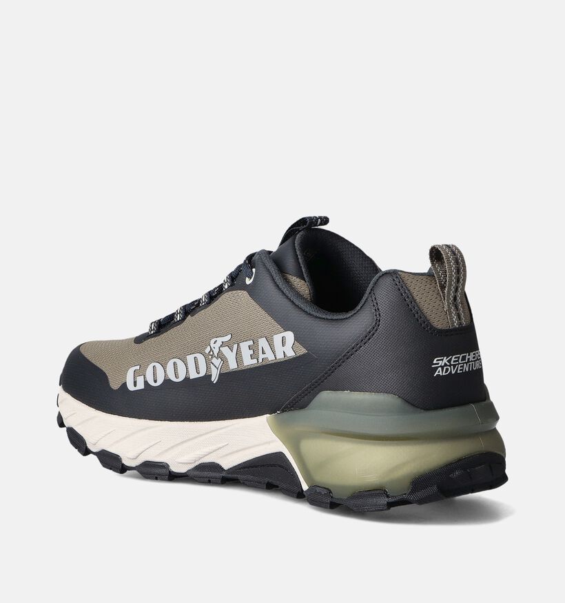 Skechers Max Protect Fast Track Zwarte/Taupe Wandelschoenen voor heren (366499)