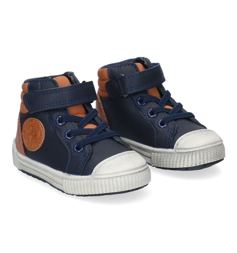 Milo & Mila Chaussures hautes en Bleu en simili cuir (313596)