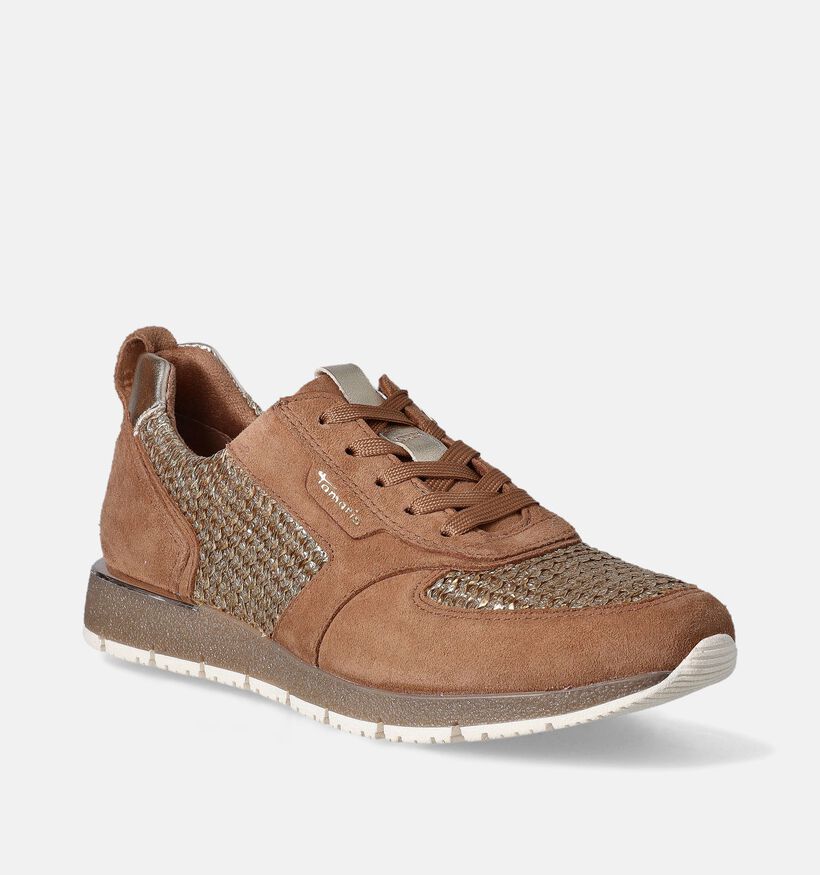 Tamaris Pure Relax Cognac Sneakers voor dames (351589) - geschikt voor steunzolen