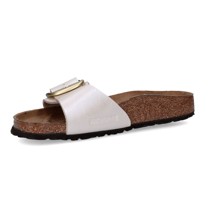 Birkenstock Madrid Big Buckle Beige Slippers voor dames (322646)