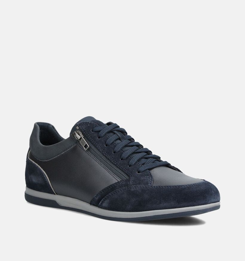 Geox Chaussures plates en Bleu pour hommes (360106) - pour semelles orthopédiques