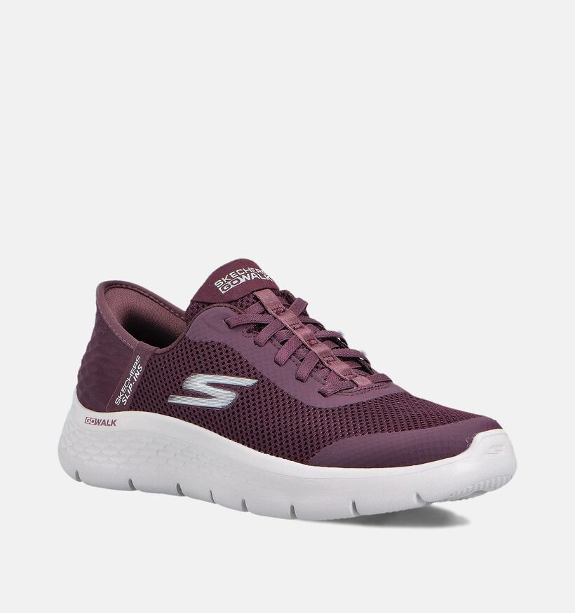 Skechers GO WALK FLEX ENTRY Baskets en basses en Bordeaux pour femmes (360903)