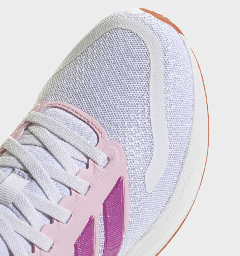adidas Runfalcon 5 Witte/Roze Sneakers voor meisjes (372647) - geschikt voor steunzolen
